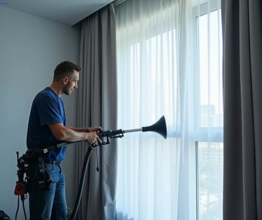 Professional residential curtain cleaning process equipment Matty Curtain Cleaning dendy-vic