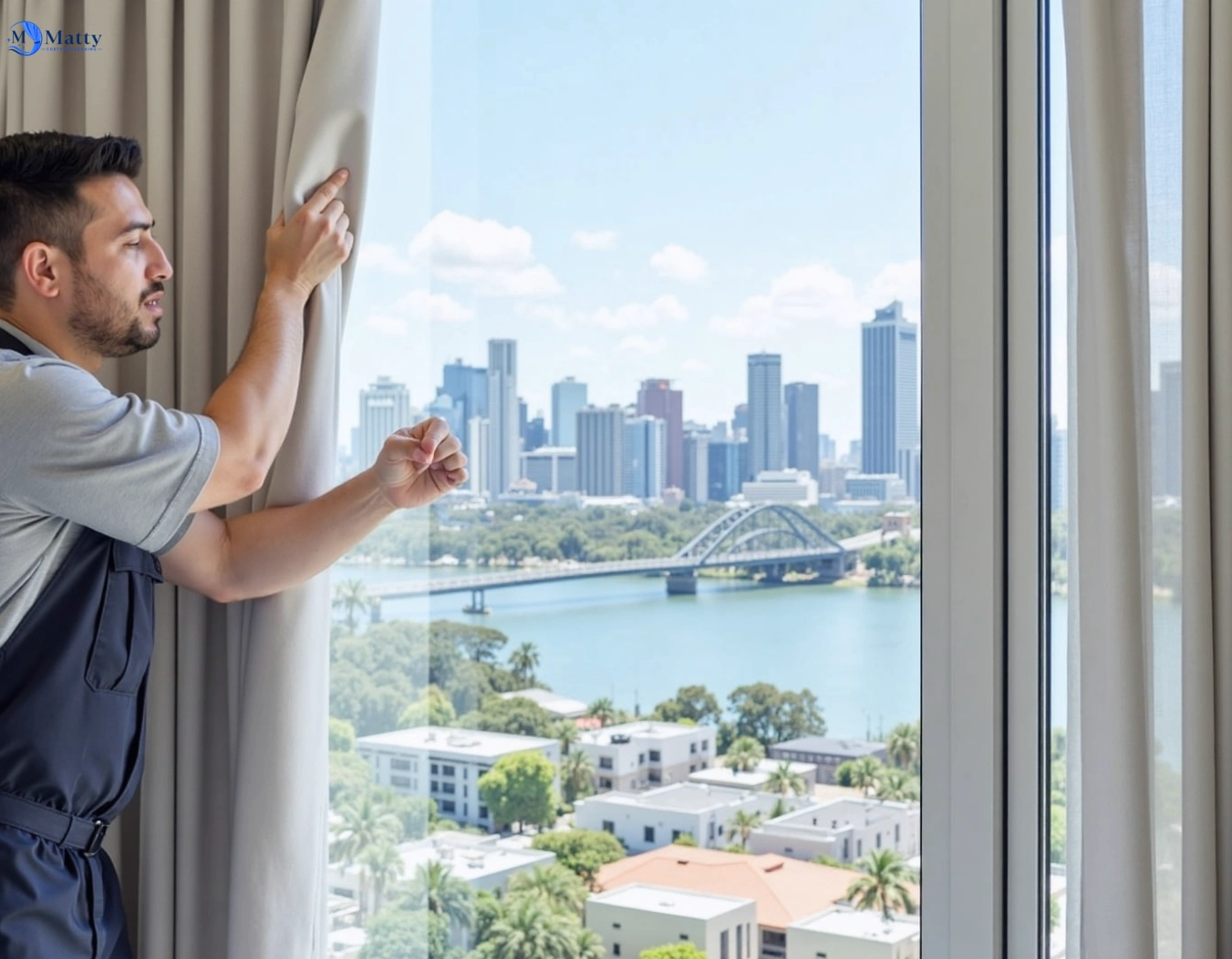 Professional curtain steam cleaning service dendy-vic QLD by Matty Curtain Cleaning